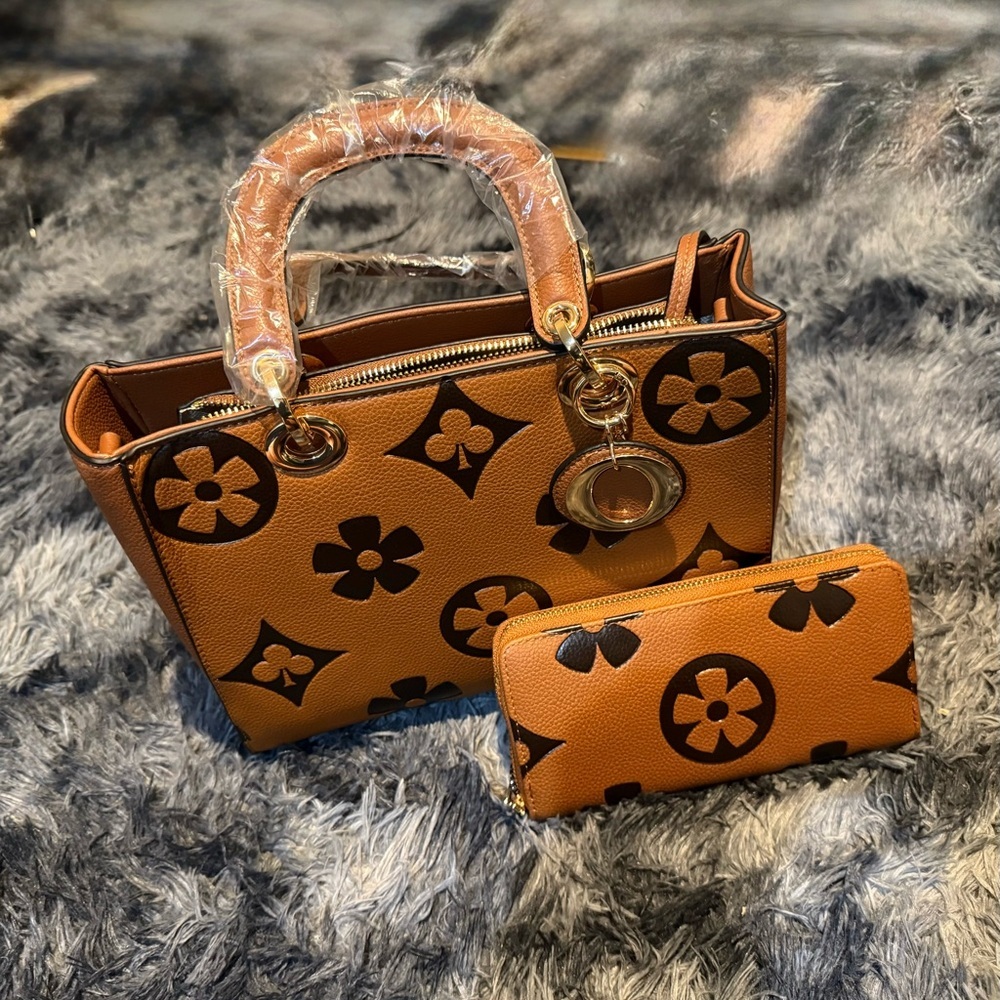 Boss Babe Monogram Bag Set – Purse + Wallet